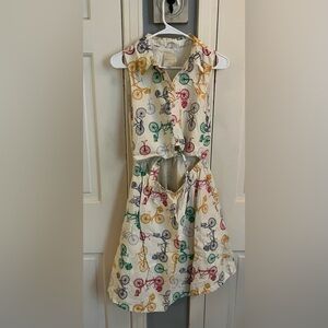 Modcloth Multicolor Bicycle Print Dress